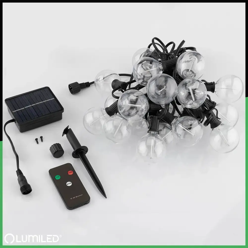 Сонячна RGB гірлянда Lumiled Eremi 20 лампочок, 10.6 м, RGB+теплий білий, пульт ДУ - фото 5