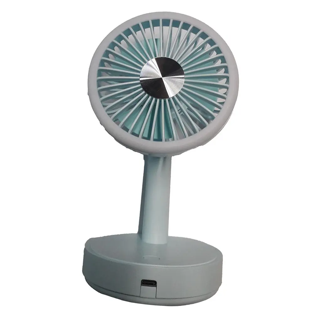 Маленький вентилятор на стіл Table Mini Fan Блакитний, вентилятор від акумулятора портативний - фото 2