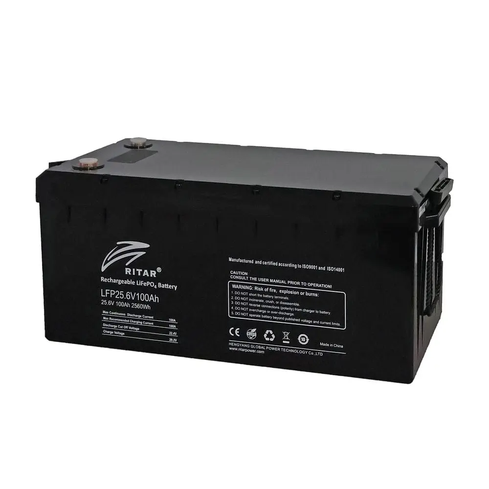 Акумуляторна батарея літій-залізо-фосфатна 25.6В 100А*год Ritar LiFePO4 25.6V 100Ah 2560Wh (44-00310)
