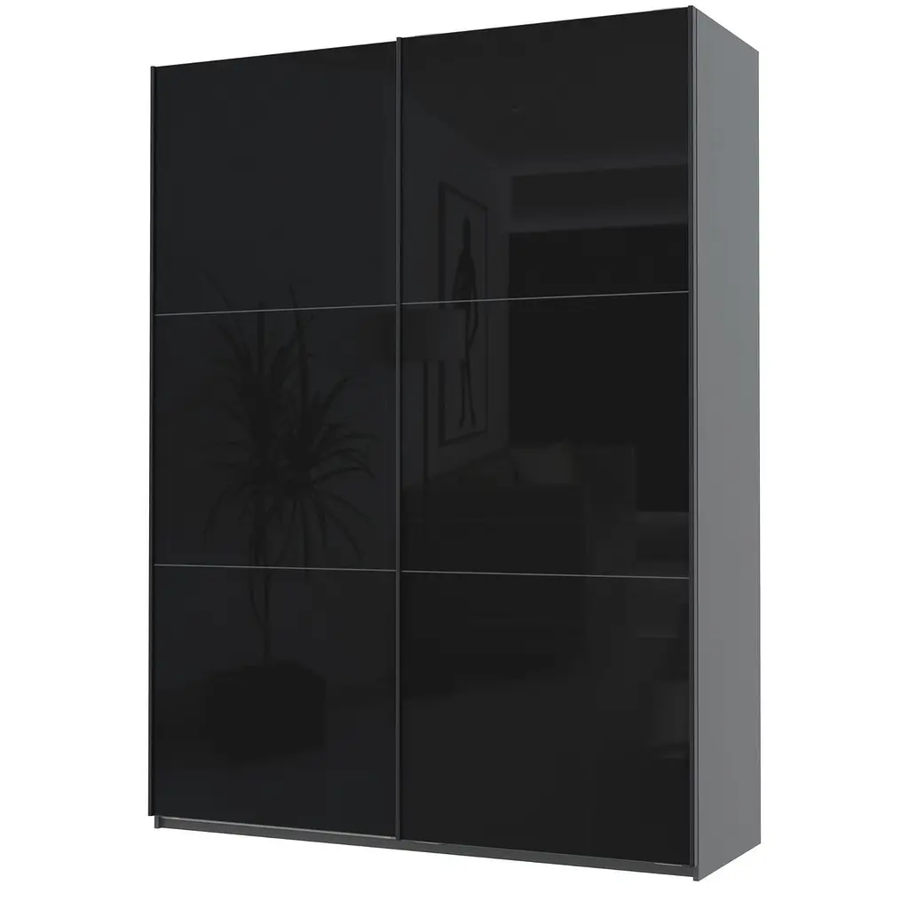 Шафа-купе Doros G-Caiser Графіт 2 Скла / 3 частини 180х60х240 (42005016) - фото 6