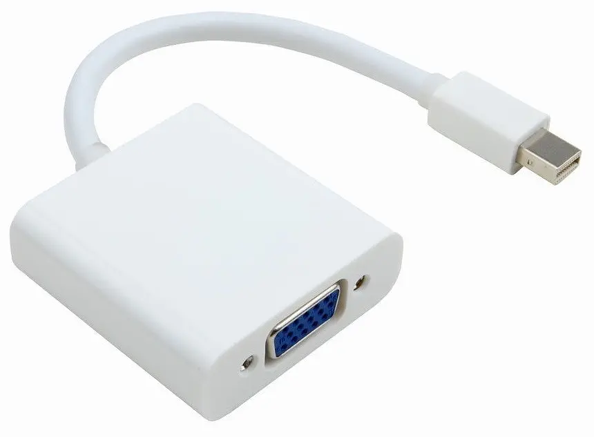 Перехідник mini DisplayPort M VGA F білий
