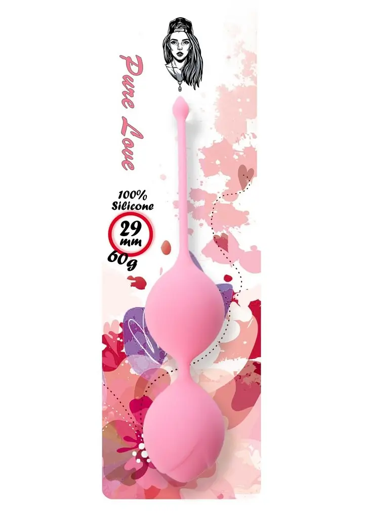 Вагинальные шарики Boss Series Pure Love, 16.5 см, розовый - фото 2