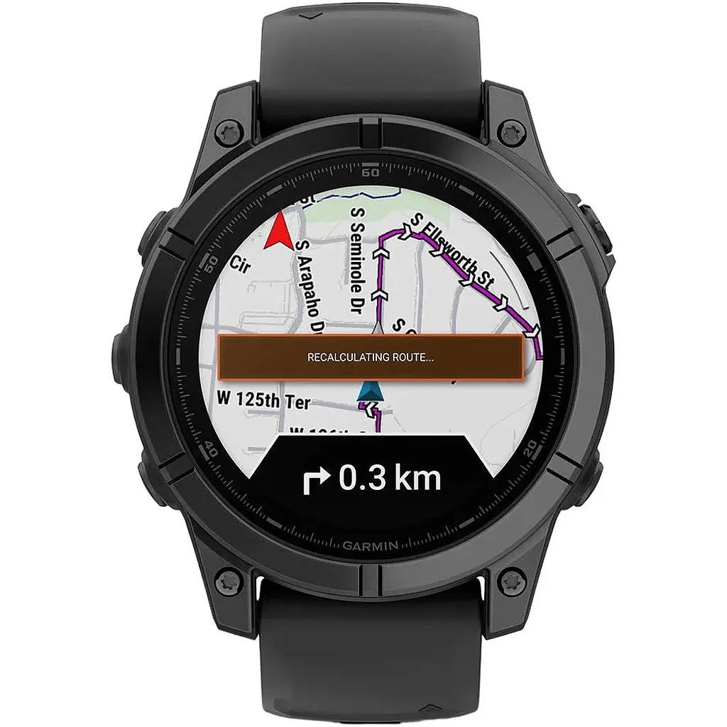 Смарт-годинник Garmin Fenix E 47mm AMOLED Slate Gray Steel with Black Silicone Band (010-03025-03/01) [116556] - фото 7