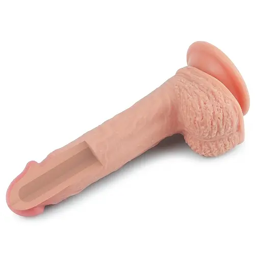 Реалістичний фалос на присосці LoveToy Dual-Layered Liquid Silicone Nature Cock Flesh 8.5, 22х3.8 см - фото 7