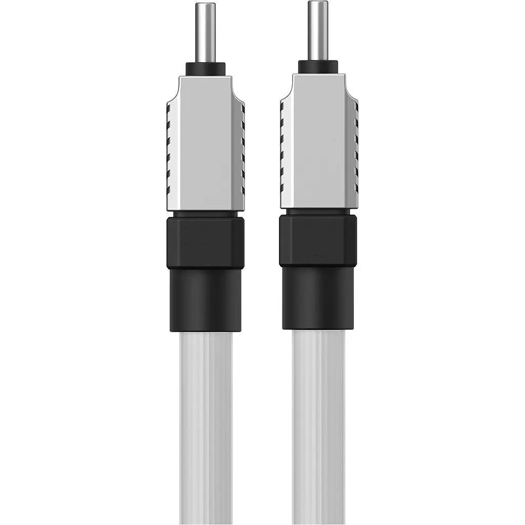 Кабель Baseus CoolPlay Series USB-C to USB-C 100W 1m White [CAKW000202] [141249] - фото 5