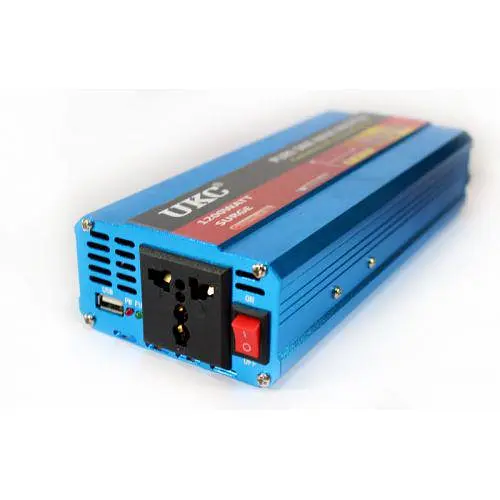Автоінвертор-перетворювач напруги з чистою синусоїдою 12 V у 220 V AC/DC 600 W UKC - фото 3