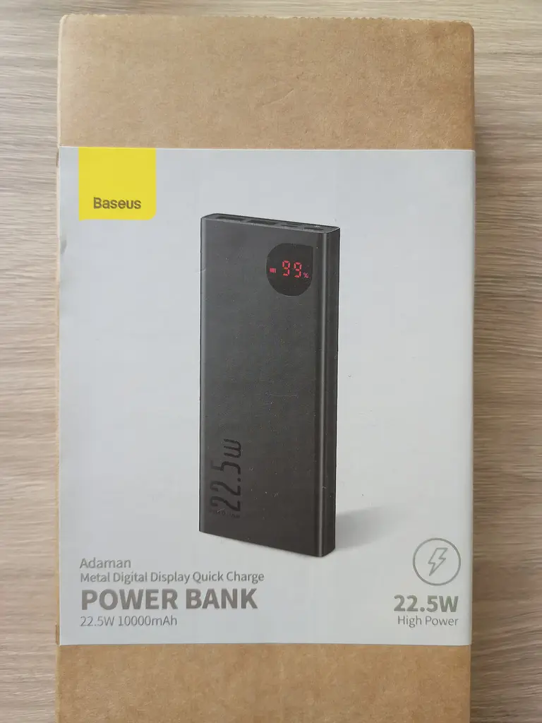 Портативна батарея Baseus Adaman Metal Digital Display QC 22.5W 10000mAh (PPIMDA-B0A) - фото 3