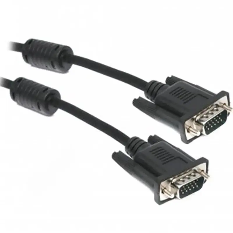 Кабель Maxxter VGA - VGA (M/M), HD15, 3+4C, з 2-ма феритами, 3 м, чорний (V-VGA-10) пакет - фото 2
