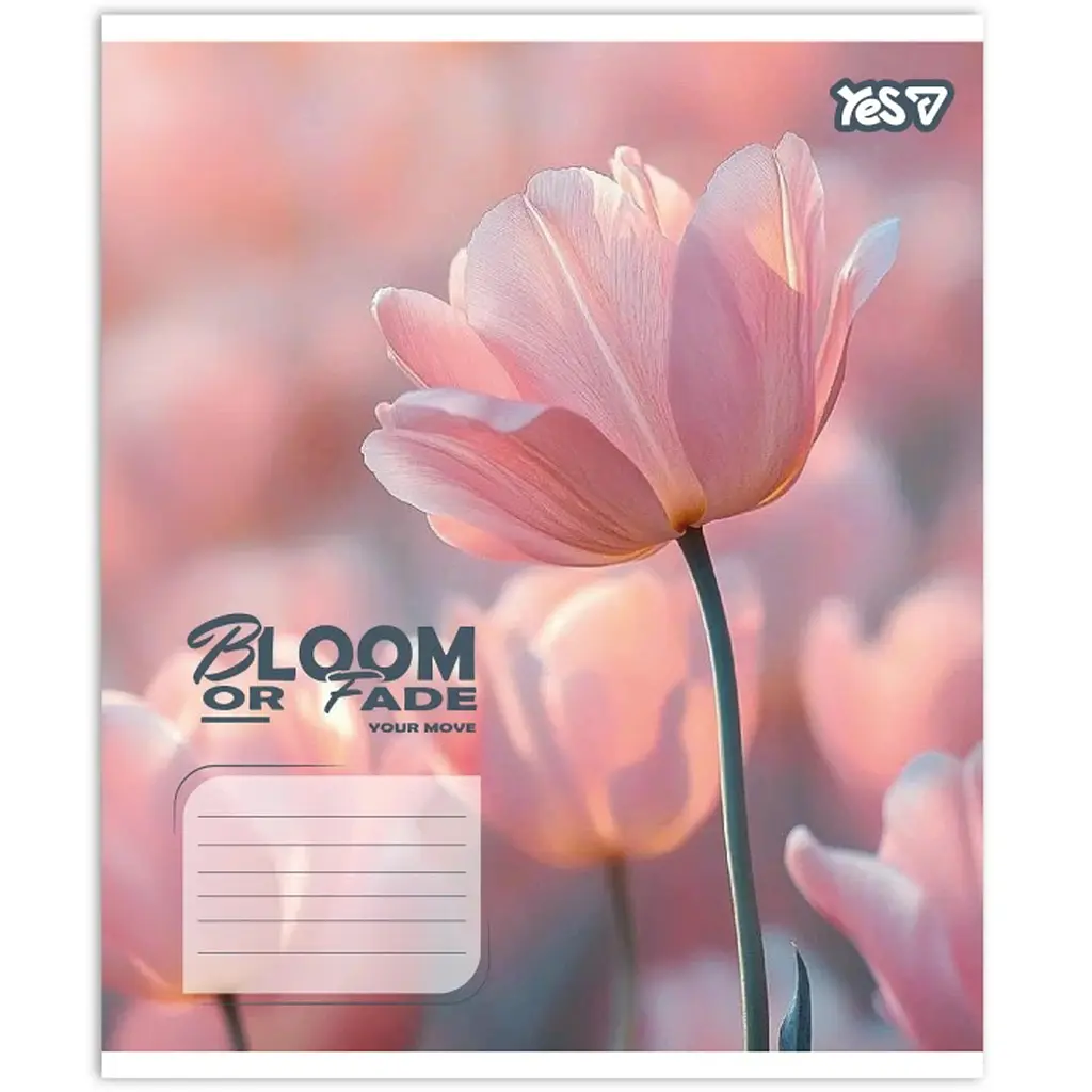Зошит шкільний Yes Bloom or fade А5 24 аркуші лінія 20 шт. (768875) - фото 6
