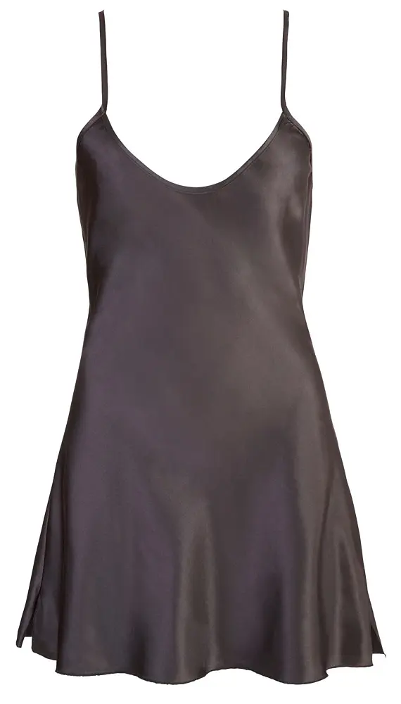 Сорочка Cottelli Collection Lingerie Satin Chemise XXL чорний - фото 4