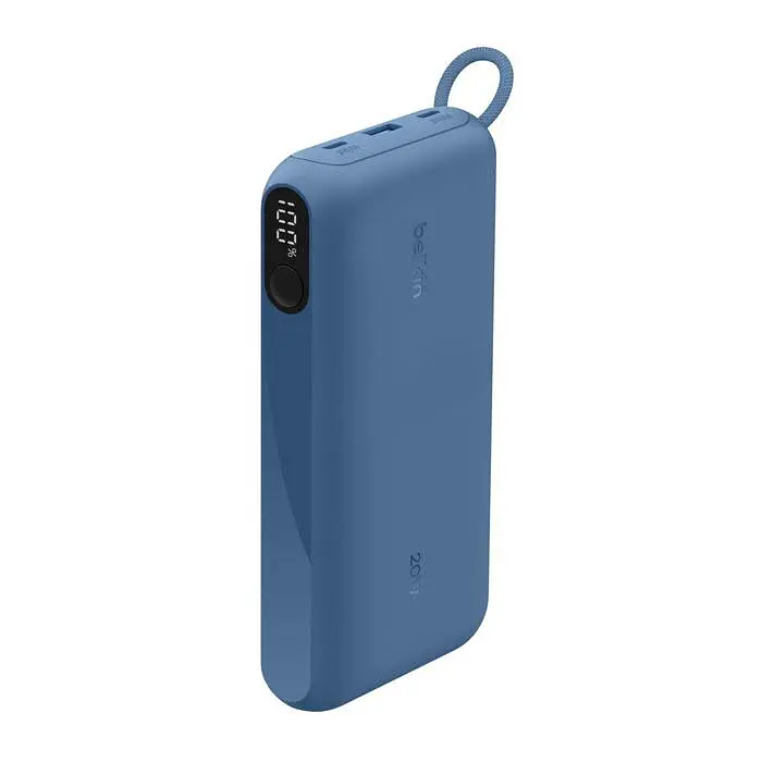 Belkin Акумулятор портативний літій-іонний Power Bank Belkin 20000мА·рік, 20Вт, з дисплеєм, синій - фото 6