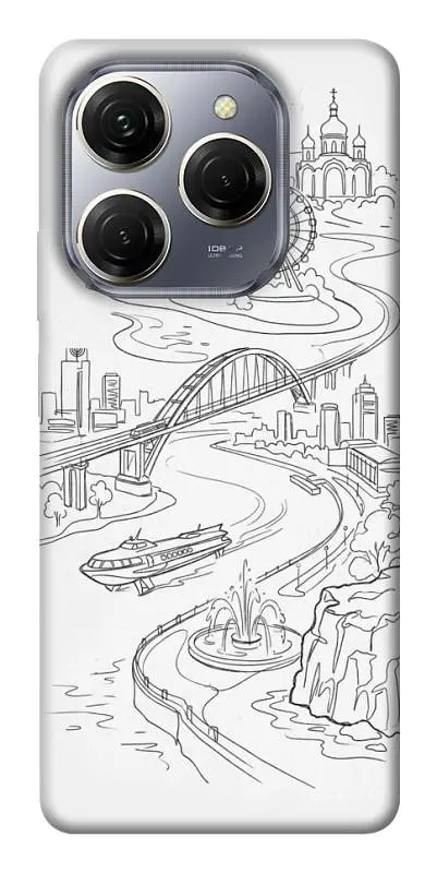 TPU чохол Demsky Dnipro spirit для TECNO Spark 20 Pro