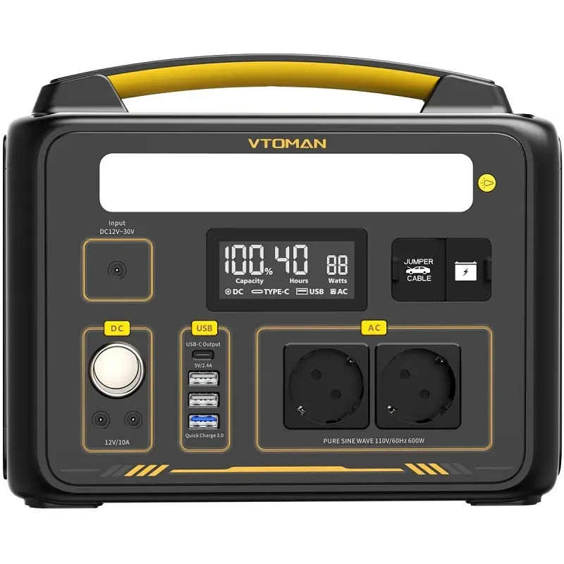 Зарядная станция Vtoman Jump 600X (299 Вт/ч) 600W LiFePo4 + Extra Battery LiFePo4 (640Вт/ч) - фото 2