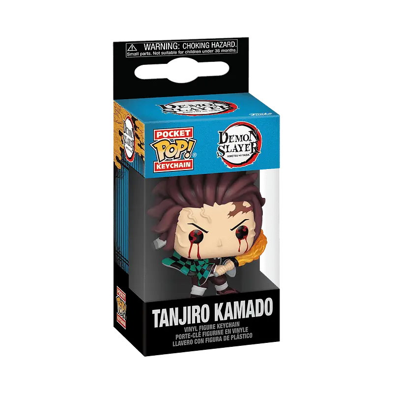 Фигурка брелок Funko Pop Фанко Поп Demon Slayer Tanjiro Клинок рассекающий демонов Танджиро 4 см DS TK KC 4 - фото 3