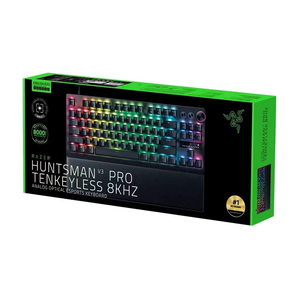 Клавіатура Razer Huntsman V3 Pro TKL Analog Optical Switch 8KHz USB UA Black (RZ03-05520100-R3M1) - фото 7