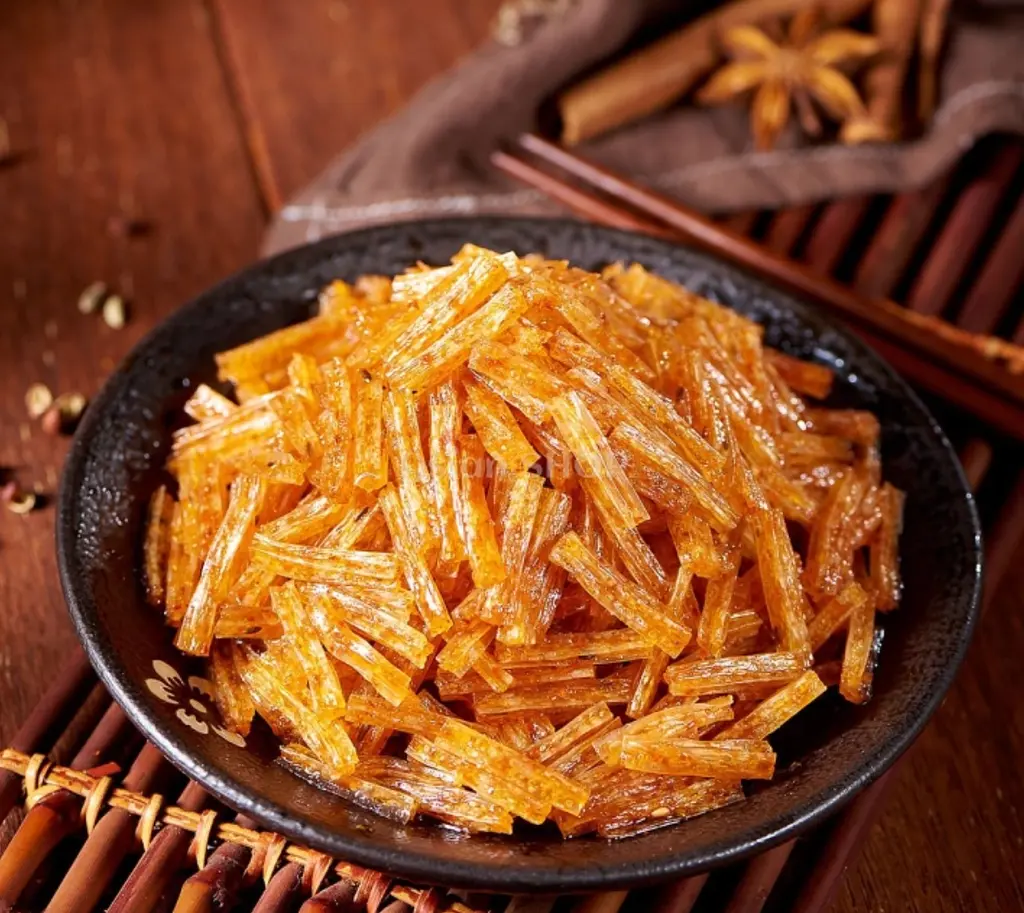 Снек Латяо соєве м’ясо Weilong Mini La Tiao Hot & Spicy 28 г - фото 3