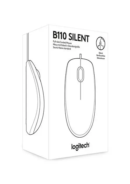 Мышка Logitech B110 Silent черная (910-005508) - фото 4