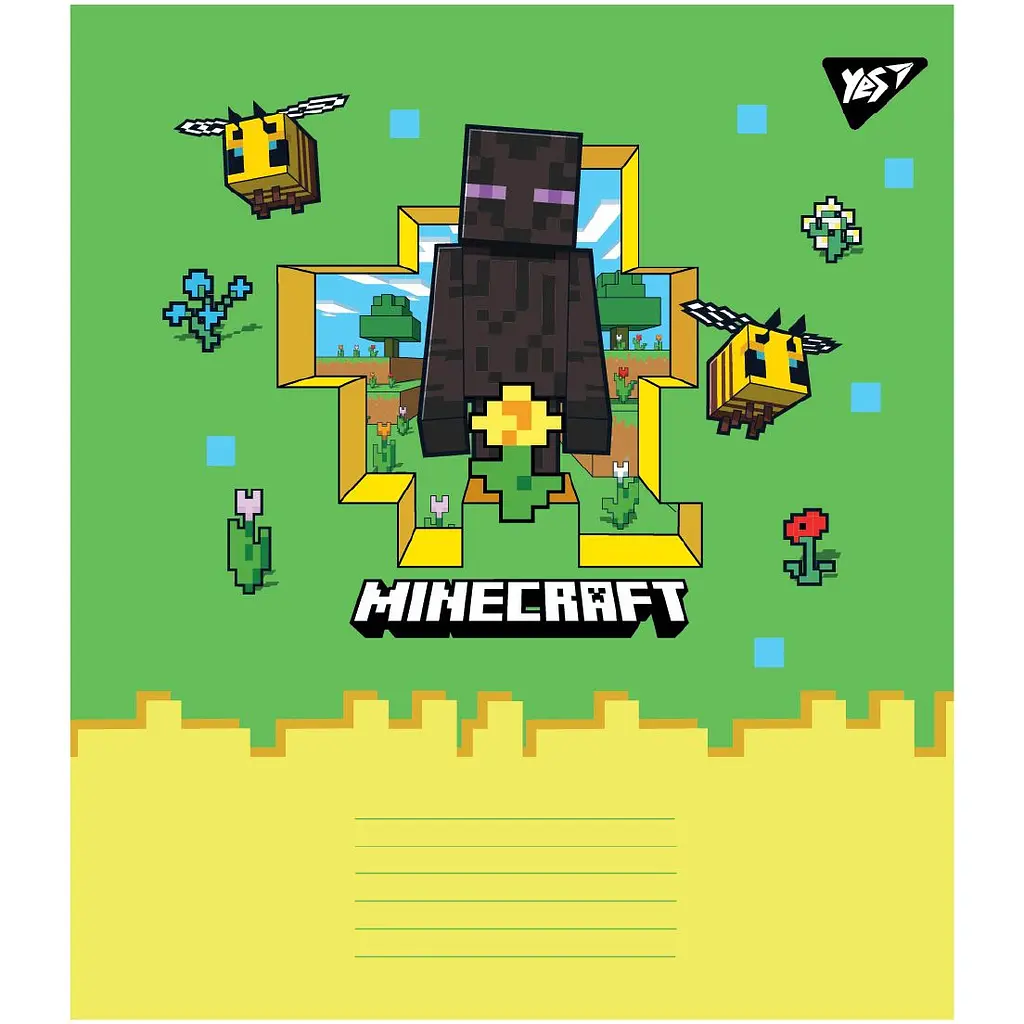 Набір зошитів Yes Minecraft Spring A5 в клітинку 24 аркуші 20 шт. (767595) - фото 4