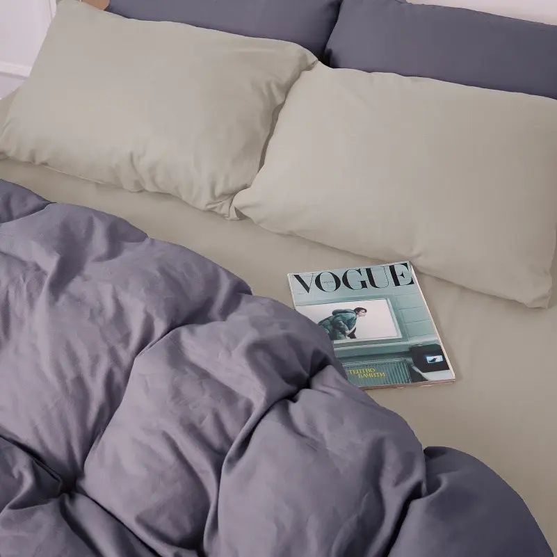 Наволочка MirSon Фланель Cappuchino-Ash Grey 70х70 см (2200009658570) - фото 4