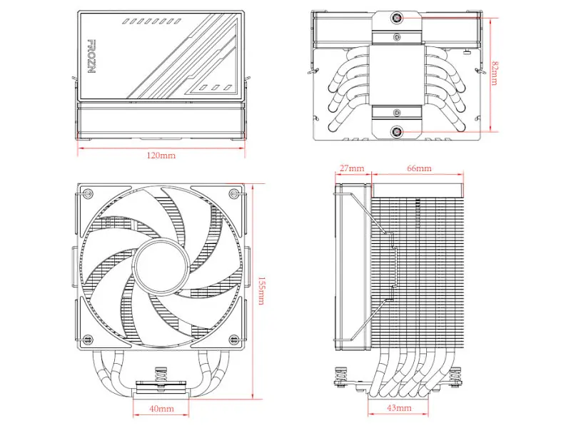 Повітряне охолодження ID-COOLING Frozn A610 ARGB White - фото 6