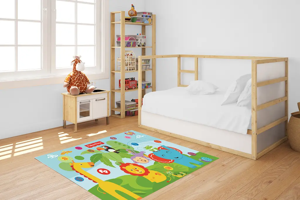 Килимок антиковзаючий Fisher-Price Джунглі, 120х80 см (FP-PC007) - фото 3