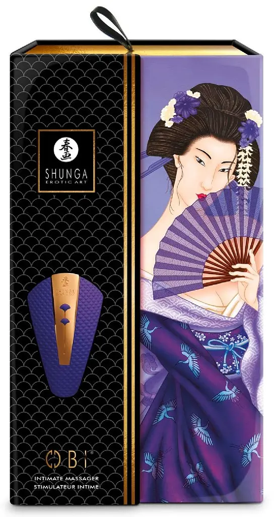 Вибратор для клитора Shunga Obi 11.5 см фиолетовый - фото 2