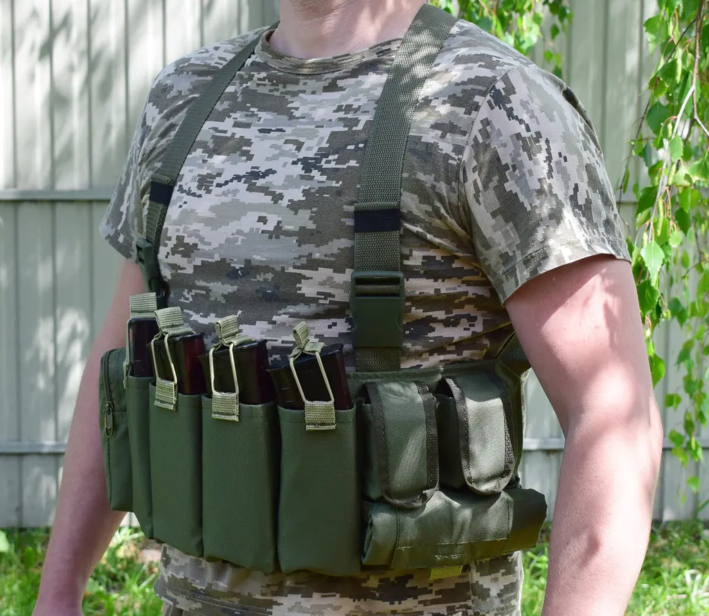 Жилет розвантажувальний з сумкою для скидання магазинів Novator G-4 Khaki - фото 4