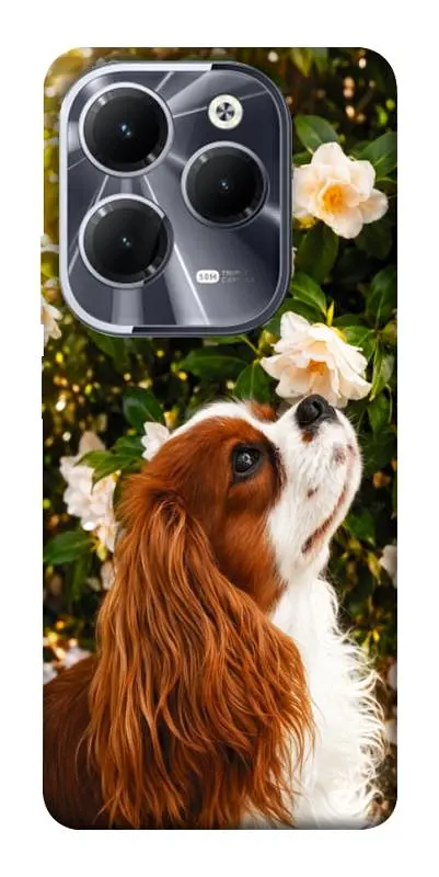 TPU чохол Demsky Flower spaniel для Infinix Hot 40
