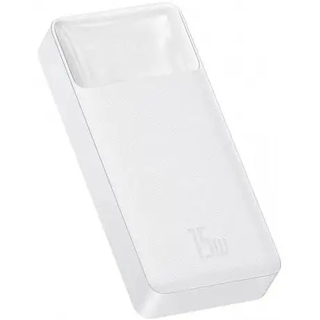 Акумулятор зовнішній Baseus Bipow Digital Display Overseas 20000mAh 15W (PPBD050102) білий - фото 2