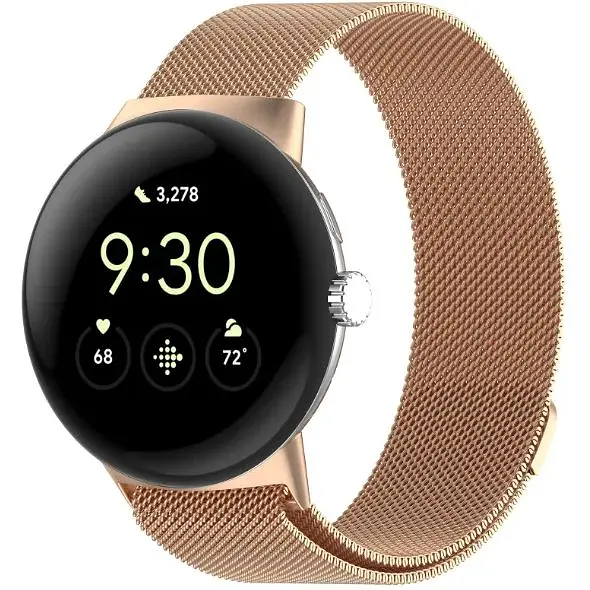 Ремінець DK CDK Metal Milanese Loop Magnetic для Google Pixel Watch 3 41mm (015666) (rose gold) - фото 2