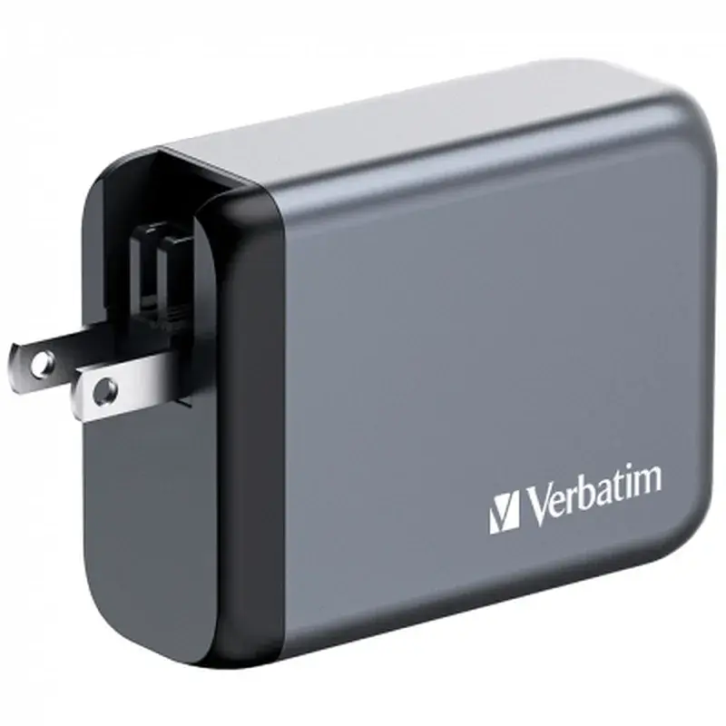 Зарядний пристрій Verbatim GaN 100 W 4 ports (2xUSB-C-100 W,USB-C 65 W /USB-A -3.0) (32202) - фото 3