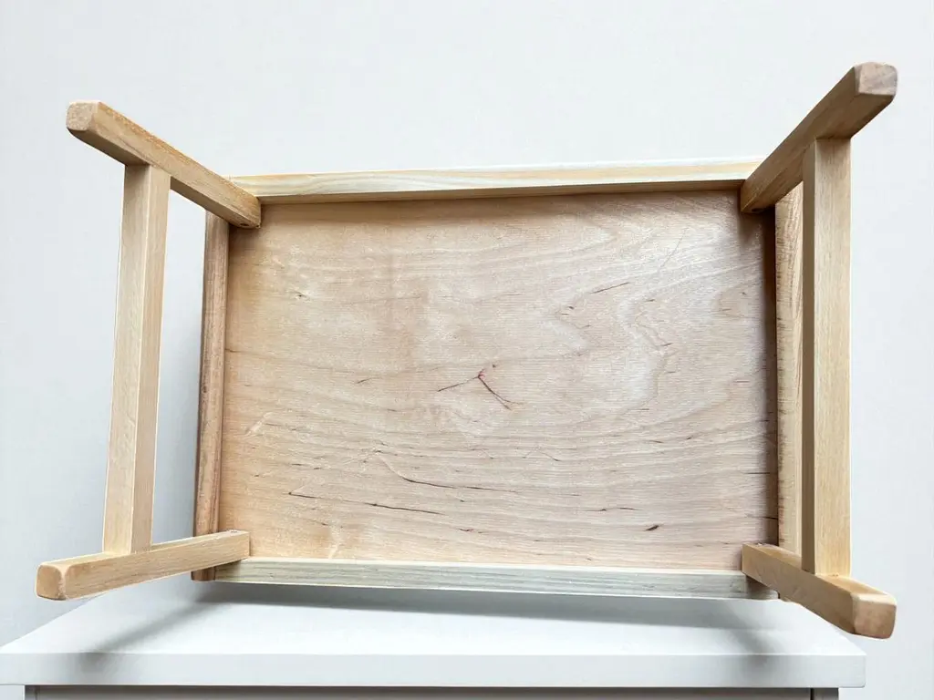Складаний кавовий столик для сніданку в ліжко 42×28×17 см №2 - фото 5