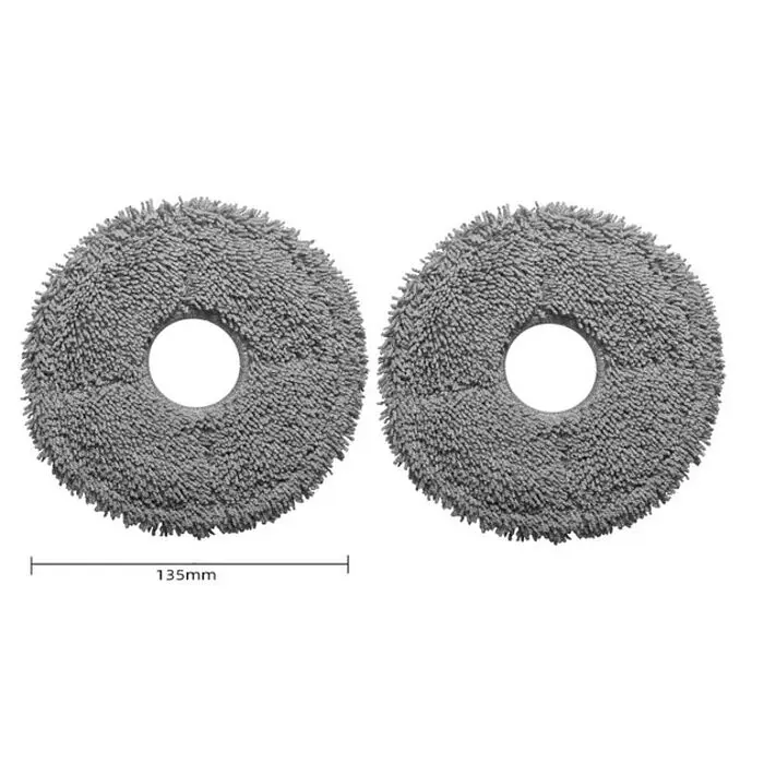 Микрофибровая тряпка (накладка) для робот-пылесоса Xiaomi Microfiber Mop Refills S10+ / X10+ / B101 / B105, Dreame L10s Ultra Pro / L10 Prime, 2шт - фото 2
