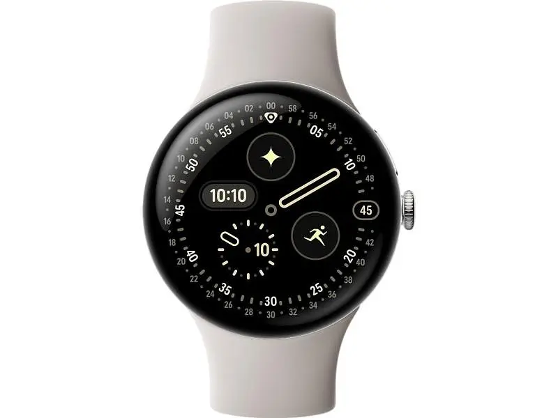 Смарт-годинник Google Pixel Watch 4 45mm Wi-Fi Polished Silver Aluminum case / Porcelain Active Band - фото 2