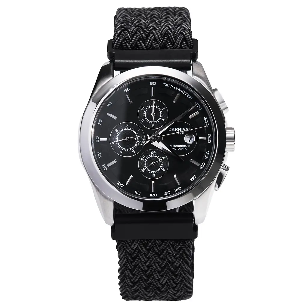 Наручний годинник чоловічий Carnival Genius Magnetic Grey 2 ремінці Сріблястий (3591)