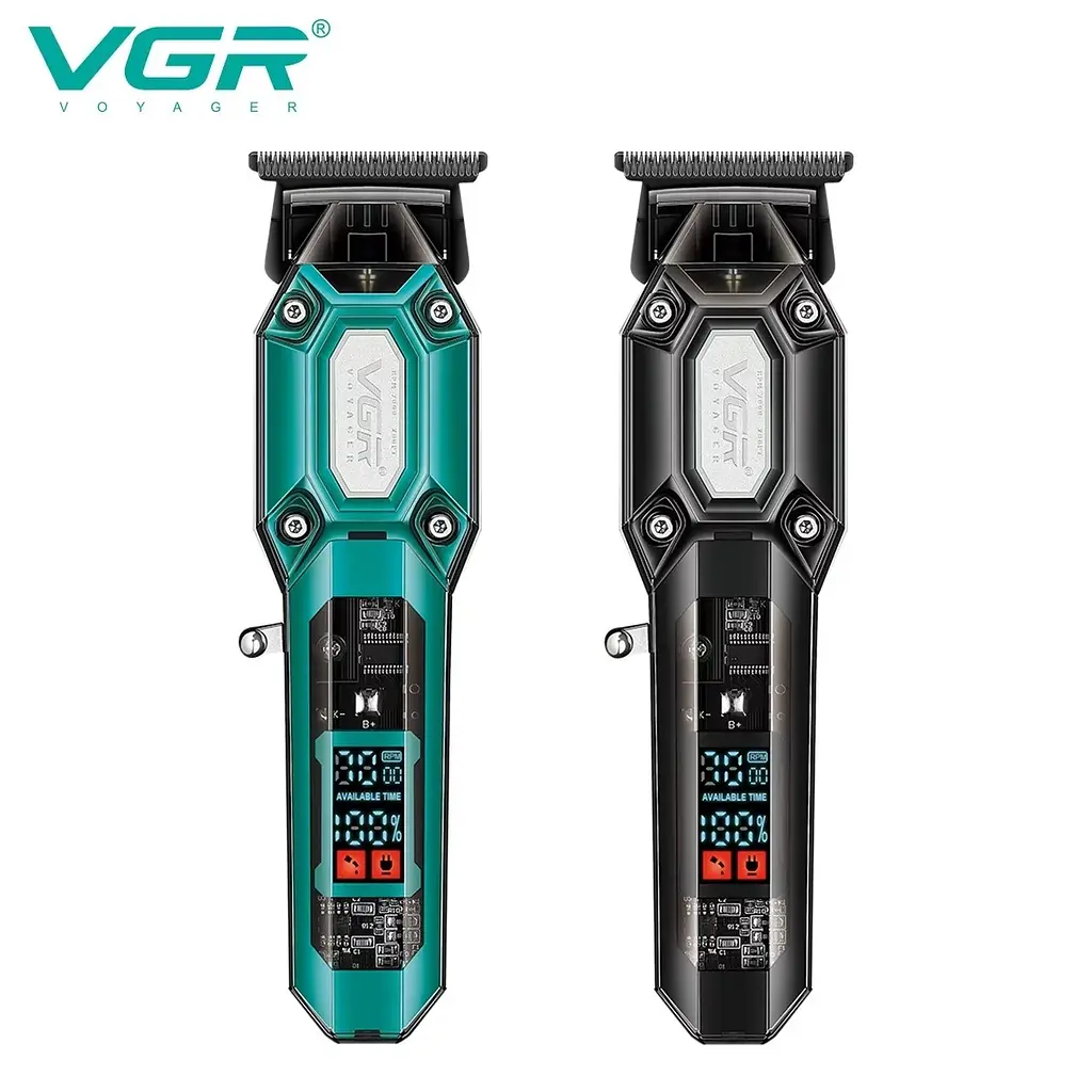 Машинка для стрижки волосся VGR V-900 Barber Зелений (2527111768) - фото 3
