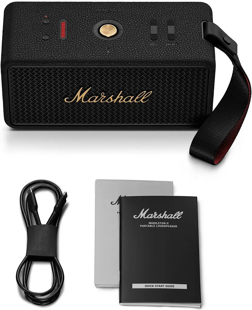 Портативна колонка Marshall Middleton II Black and Brass (1007428) - фото 4