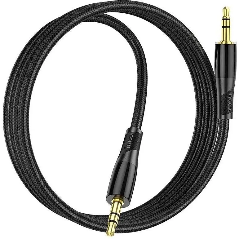 Кабель Hoco UPA25 Transparent Discovery Edition AUX audio cable 1 м черный - фото 6