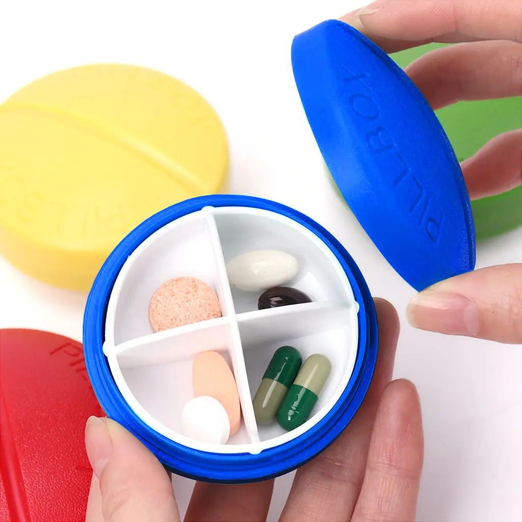 Органайзер для таблеток МВМ My Home PC-15, 4 відділення 6.5 см блакитний (PC-15 BLUE) - фото 3