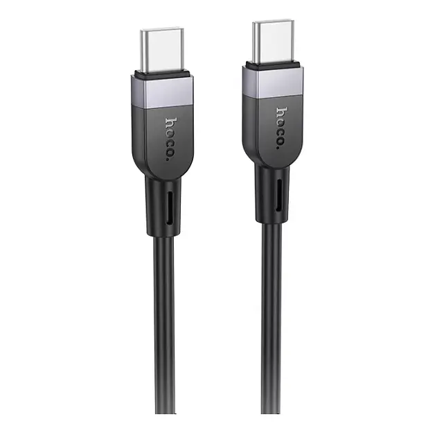 Кабель Hoco X109 Energy 60W silicone charging data cable Type-C to Type-C (L-2M) Black