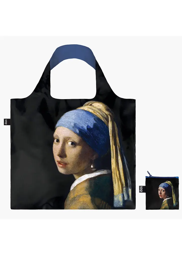 Сумка шоппер LOQI JOHANNES VERMEER Girl with a Pearl Earring Metallic (JV.GI.RO)