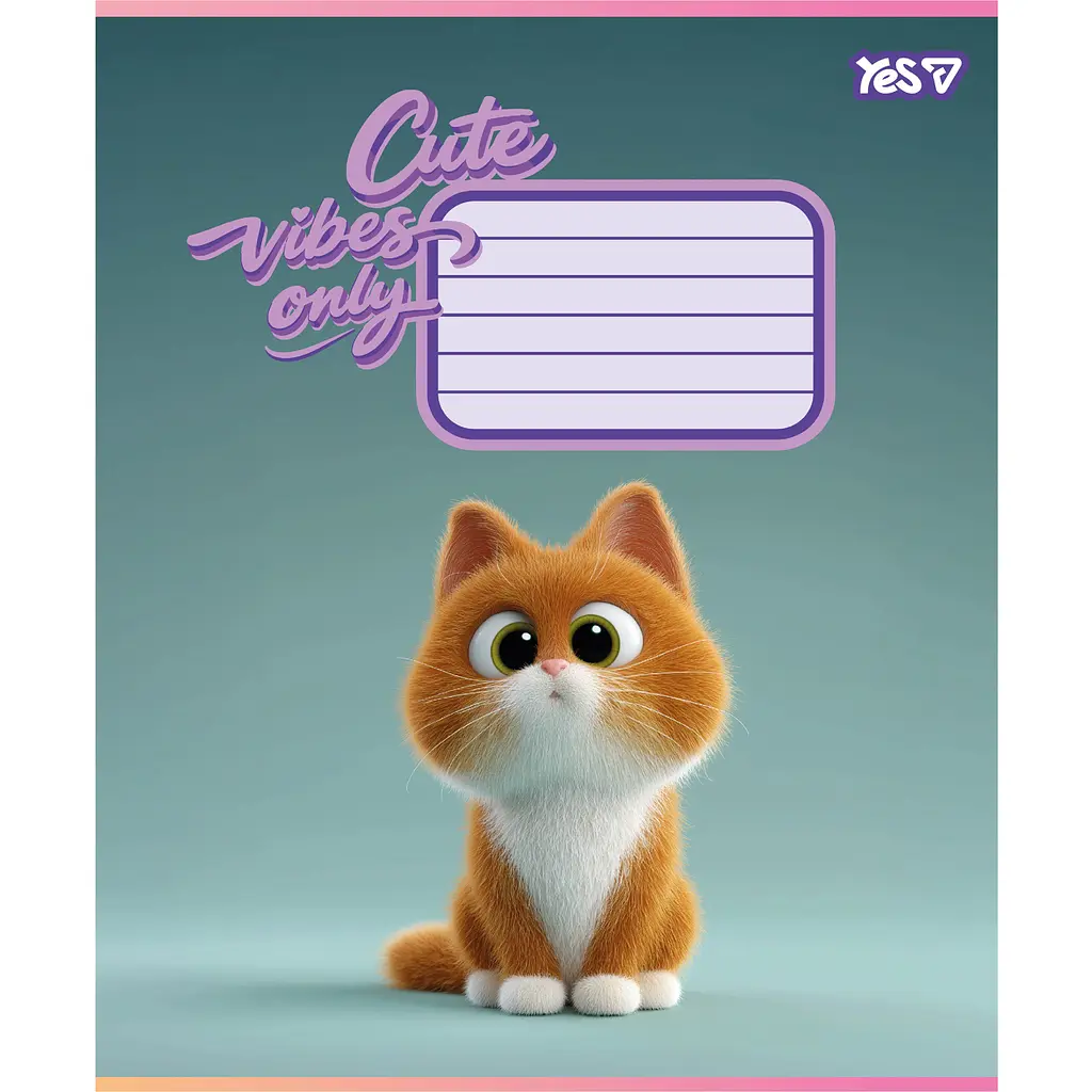 Зошит шкільний Yes Cute vibes only А5 18 аркушів лінія 25 шт. (768899) - фото 5