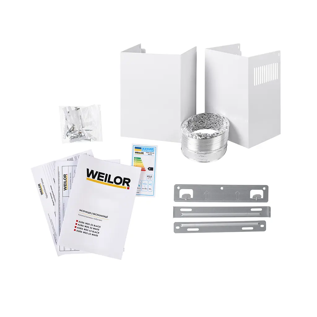 Витяжка декоративна похила WEILOR AURA WDS 63 WHITE - фото 12