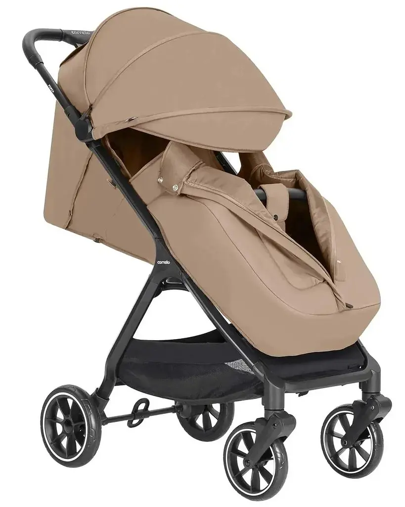 Прогулянкова коляска Carrello Forza CRL-5535 Grain Beige легка 7 кг автоматичне складання EVA-колеса - фото 4