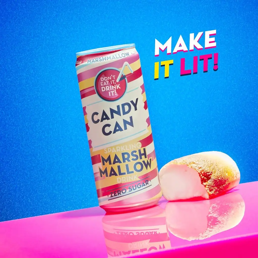 Напій Candy Can Sparkling Marshmallow Zero Sugar 330 мл - фото 4