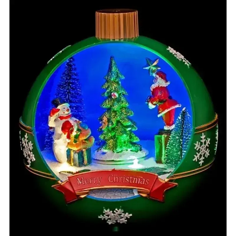 Прикраса декоративна Luville Collectables Куля Новорічна 18.5 х 17 см Зелена (8718861435313GREEN) - фото 2