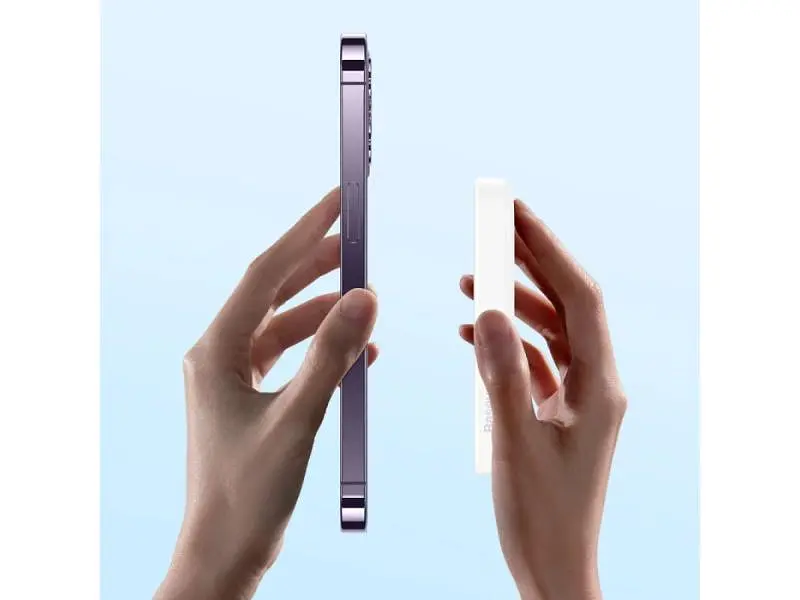 Зовнішній акумулятор (Power Bank) BASEUS Airpow Magnetic 6000mAh White (P10022807213-00) - фото 8