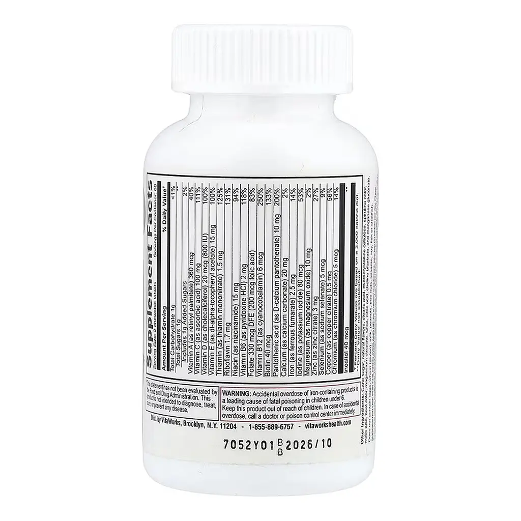 VitaWorks Kids Multivitamin with Iron - 120 chewables - фото 2