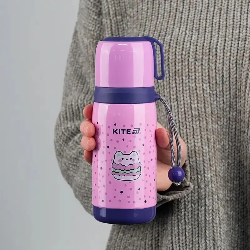 Термос Kite Feel Good 350 мл розово-фиолетовый (K25-301-2) - фото 4