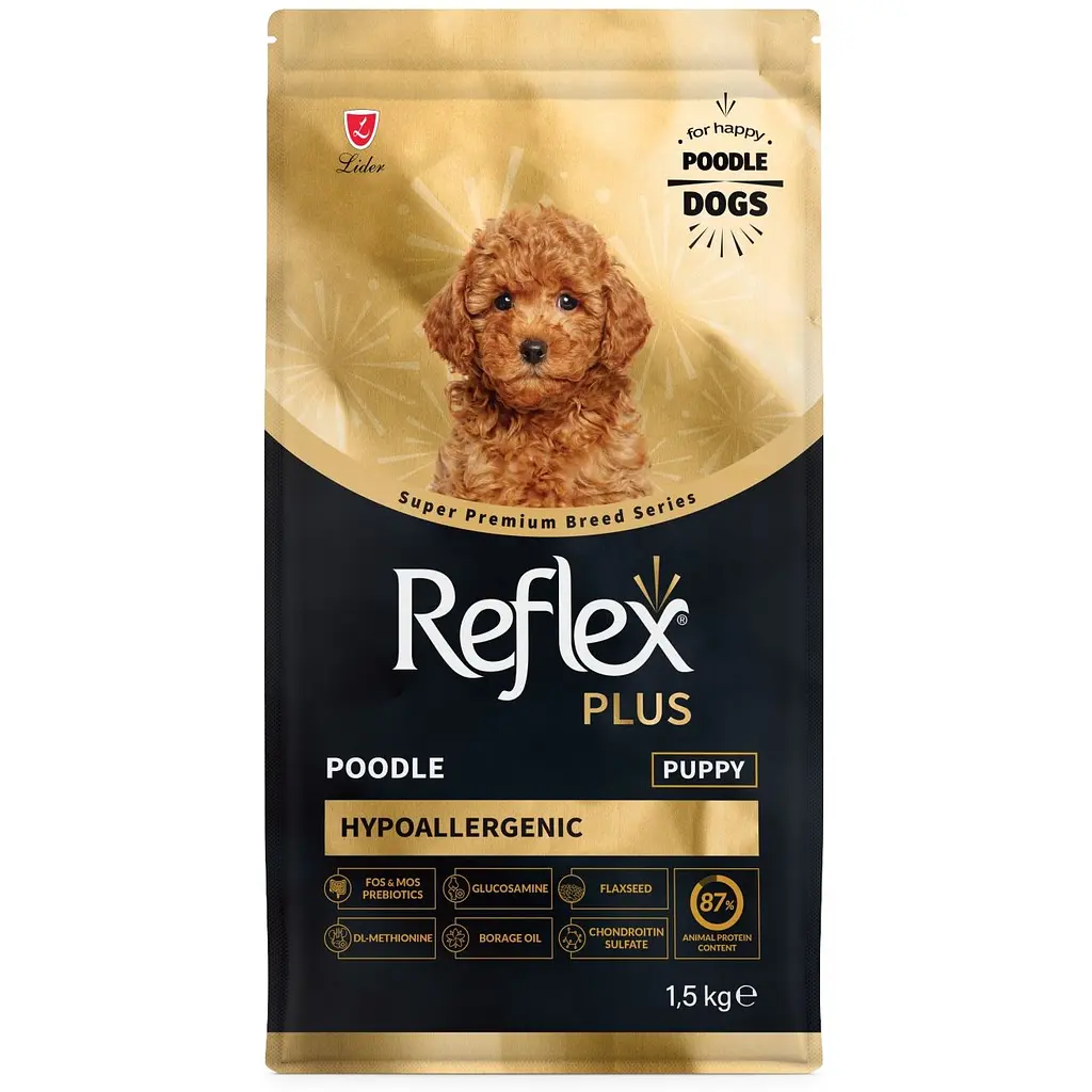 Сухой корм для щенков породы пудель Reflex Plus Poodle Puppy полноценный и сбалансированный 1.5 кг - фото 3